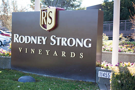 sign at rodney strong