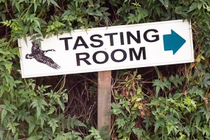 sign for tasting room